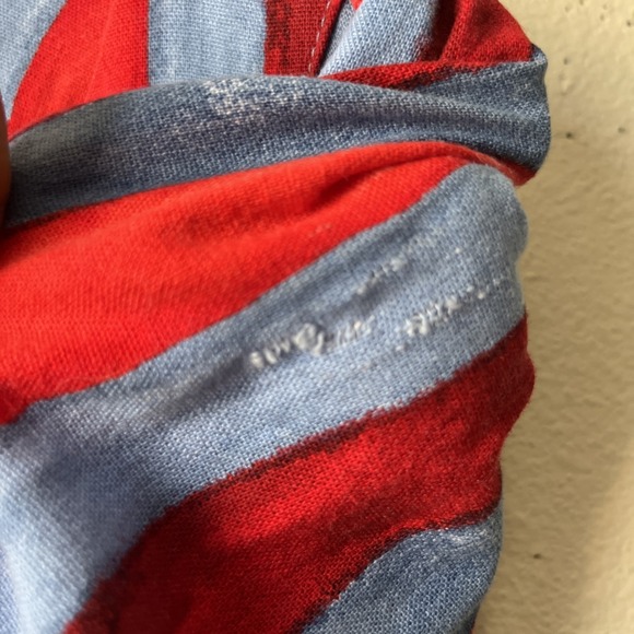 Pomander Place Tuckernuck Finley Dress Women M Red Blue Striped Vacation Resort - Picture 12 of 13